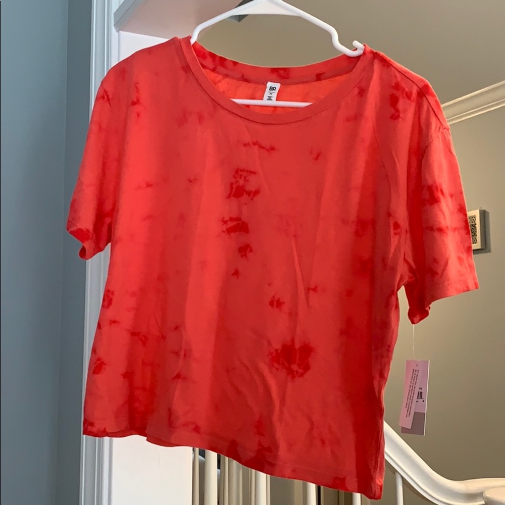 Bp Tie Dye Crop Tee Shirt M